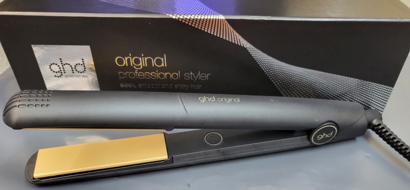 1. GHD Blue Butterfly Hair Straighteners - wide 1
